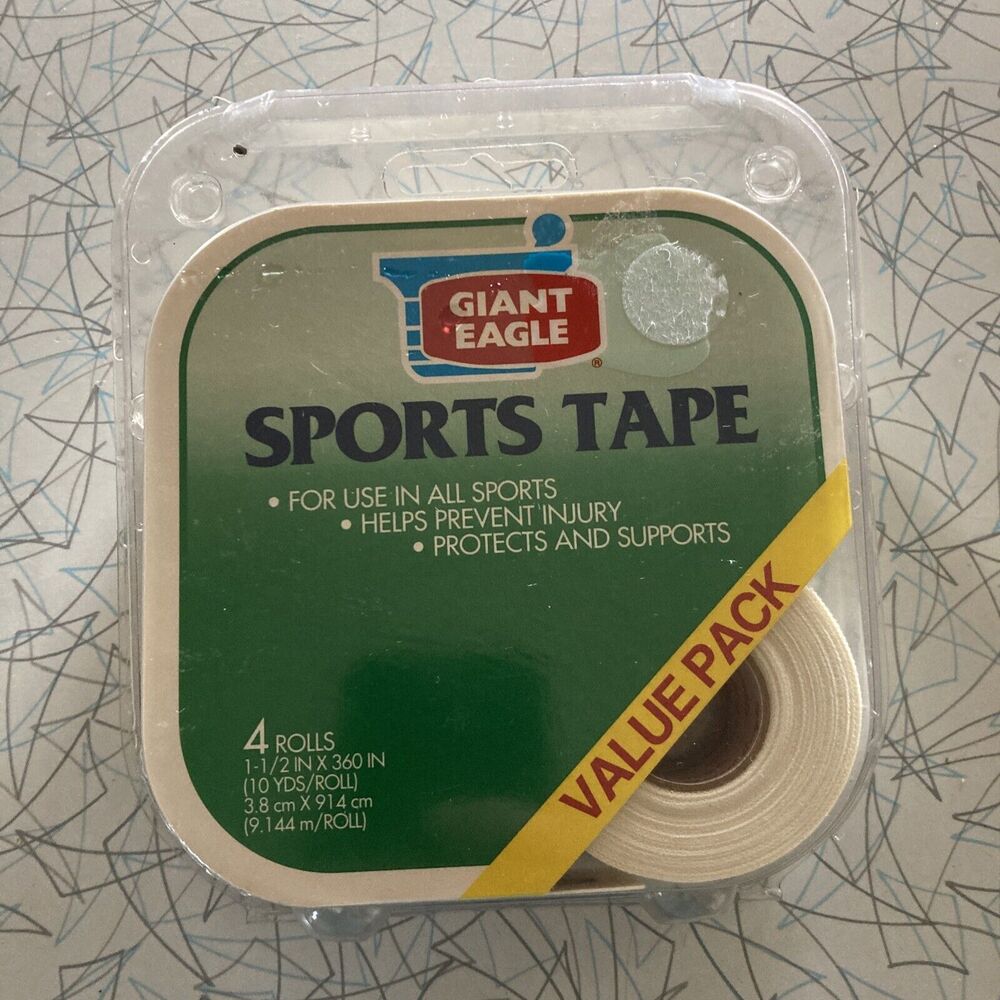 4 NEW Rolls Sports Medicine White Athletic Tape 1.5"x10 yds Trainers First Aid